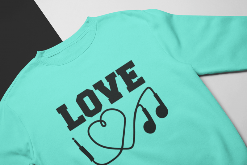 KIDSBEE Stylová dětská dívčí mikina Love Music - mátová | Velikost koj. oblečení: 128 KIDSBEE Stylová dětská dívčí mikina Love Music - mátová | Velikost koj. oblečení: 128