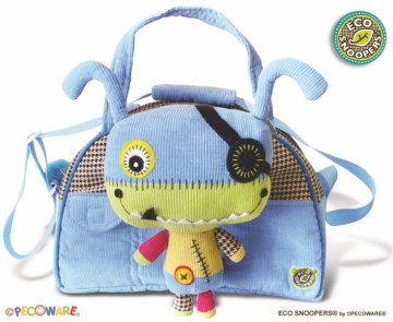 Stylová dětská taška Monster - sv. modrá