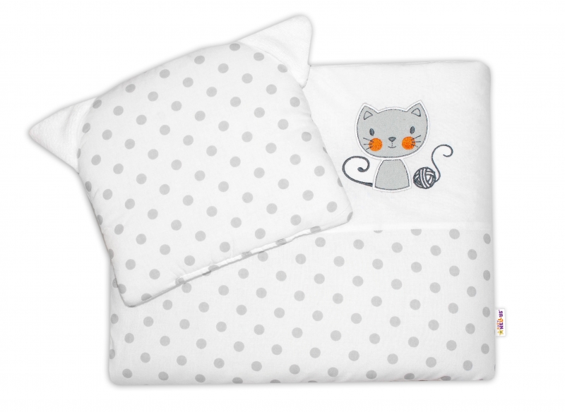Dětská sada do kočárku Baby Nellys ® Cat - bubble bílá Dětská sada do kočárku Baby Nellys ® Cat - bubble bílá
