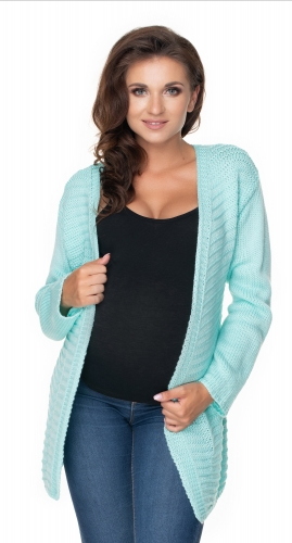 Be MaaMaa Těhotenský svetr/kardigan - mátový | Velikosti těh. moda: UNI