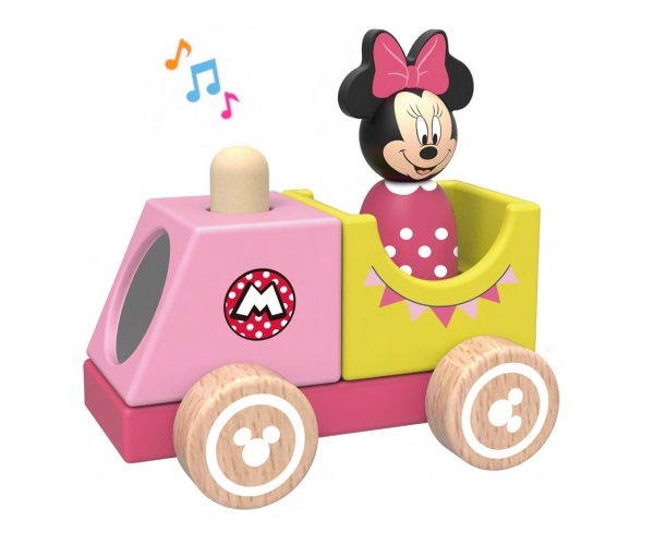 Dřevěný Disney vláček s Minnie, 12x8x12 cm Dřevěný Disney vláček s Minnie, 12x8x12 cm