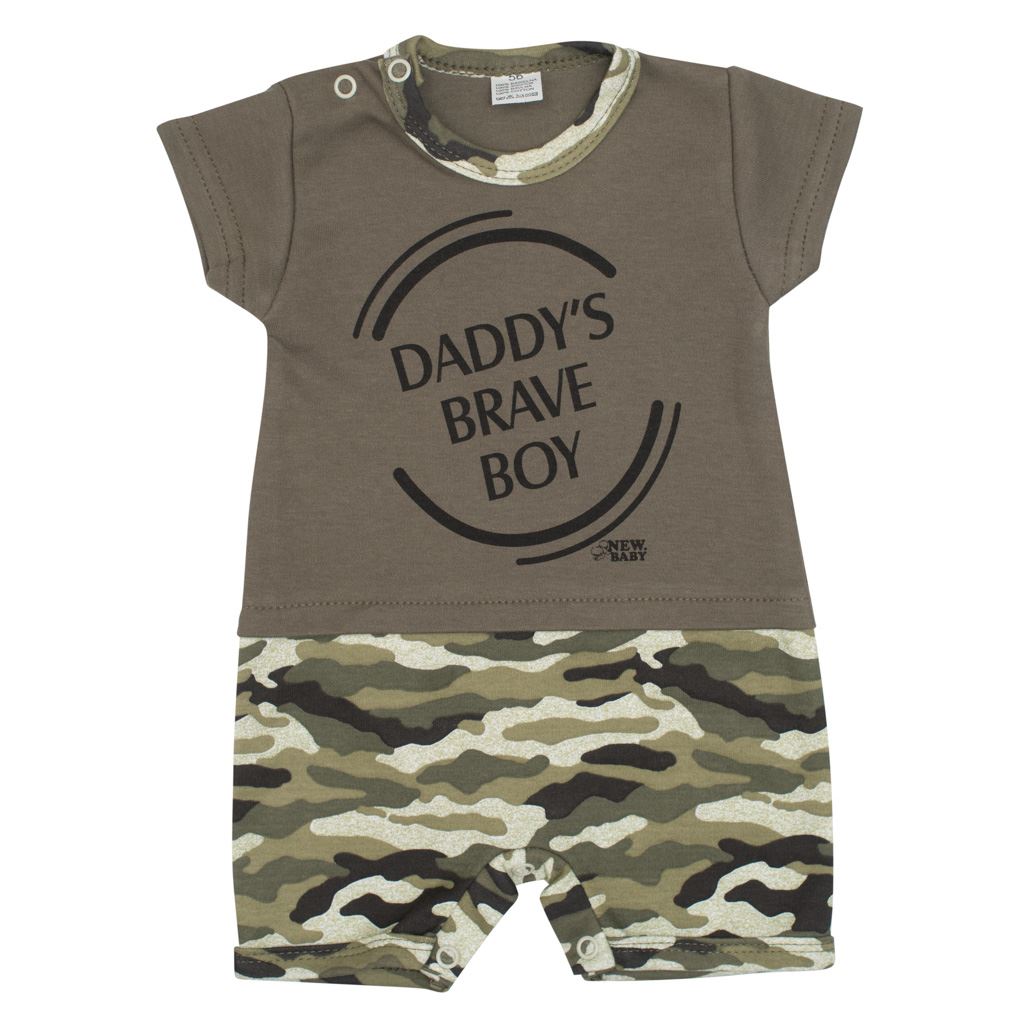 Kojenecký letní overal New Baby Army boy | Velikost: 86 (12-18m) Kojenecký letní overal New Baby Army boy | Velikost: 86 (12-18m)