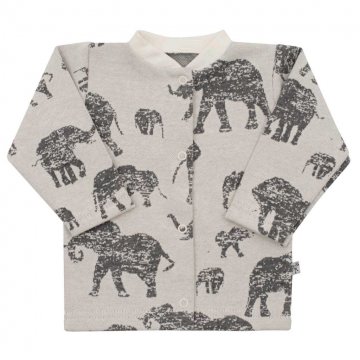 Kojenecký kabátek Baby Service Sloni šedý | Velikost: 74 (6-9m)