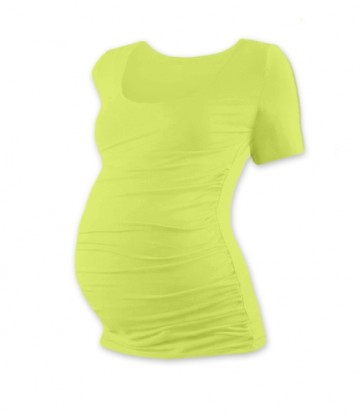 Těhotenské triko krátký rukáv JOHANKA - světle zelená 