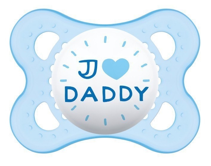 MAM Ortodontický silikonový dudlík Love&Affection Daddy Boy , 2-6m+ MAM Ortodontický silikonový dudlík Love&Affection Daddy Boy , 2-6m+