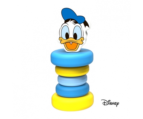 Dřevěná chrastítko Disney, Kačer Donald, 5 x 5 x 12 cm Dřevěná chrastítko Disney, Kačer Donald, 5 x 5 x 12 cm