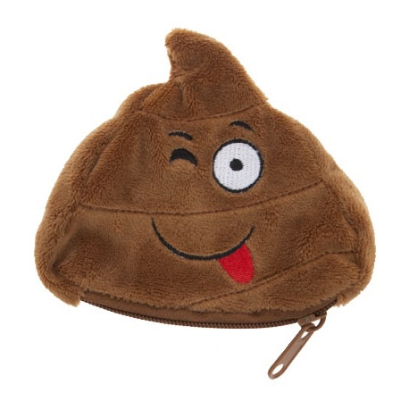 Plyšová peněženka emoji hovínko 10 cm Plyšová peněženka emoji hovínko 10 cm