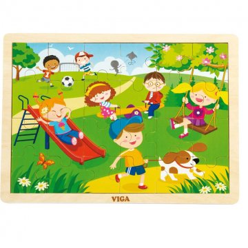 Dětské dřevěné puzzle Viga Jaro | Velikost: 