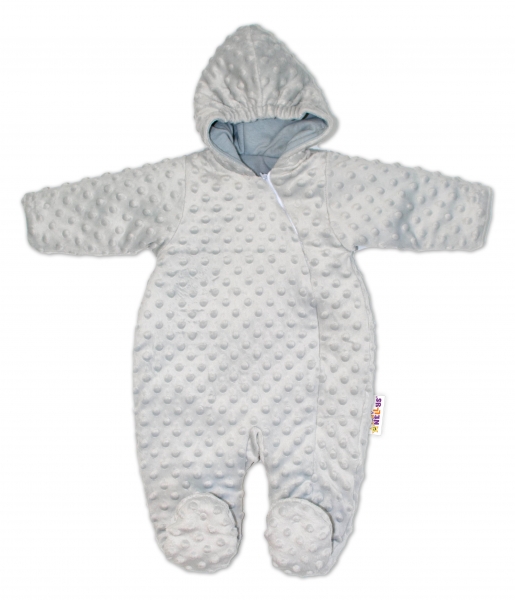 Baby Nellys Kombinézka/overálek Minky, zateplená - šedá | Velikost koj. oblečení: 56 (1-2m) Baby Nellys Kombinézka/overálek Minky, zateplená - šedá | Velikost koj. oblečení: 56 (1-2m)