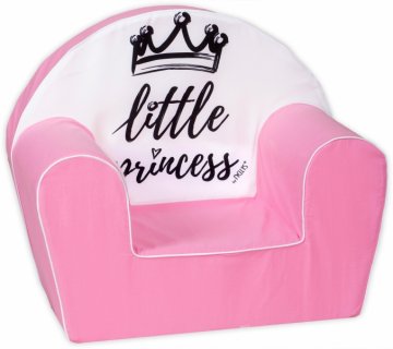 Baby Nellys Dětské křesílko LUX Little Princess, růžové