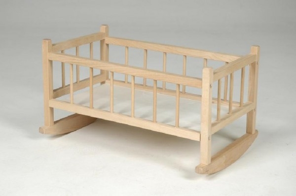 Kolébka pro panenky dřevo 49x28x27cm v sáčku Kolébka pro panenky dřevo 49x28x27cm v sáčku