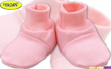 Botičky/ponožtičky BAVLNA - sv. růžové